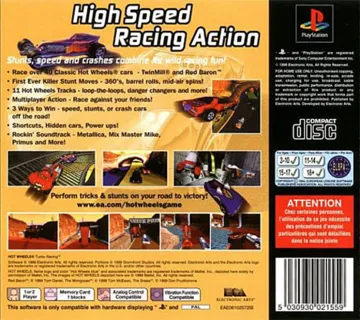 Hot Wheels - Turbo Racing (US) box cover back